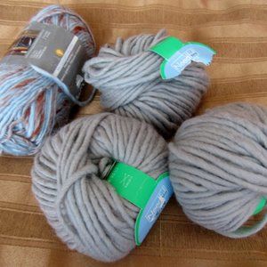 Lot 3+ sks of Wool Blend Yarn